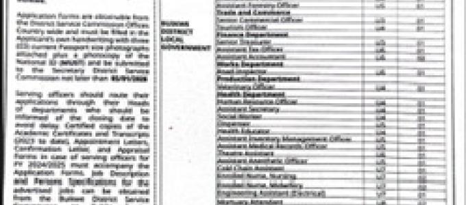 Job advert.